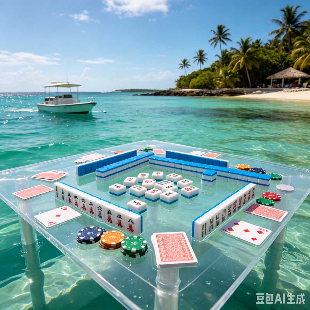 blue crystal mahjong set