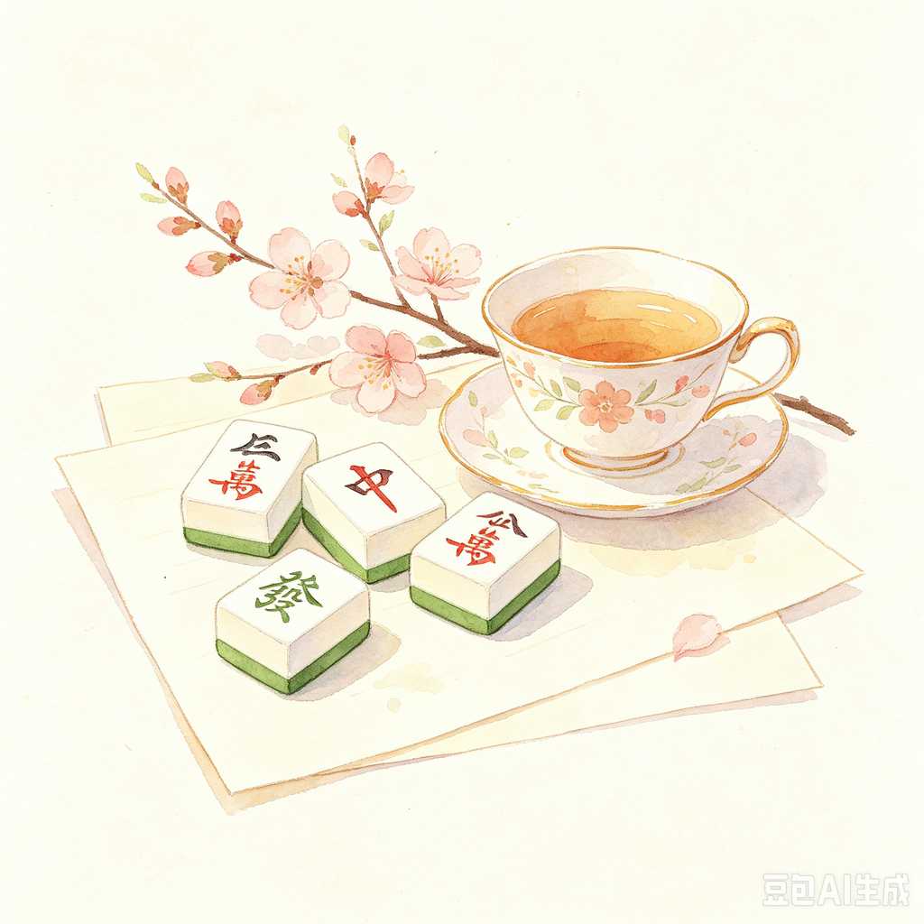 colored mahjong tile racks