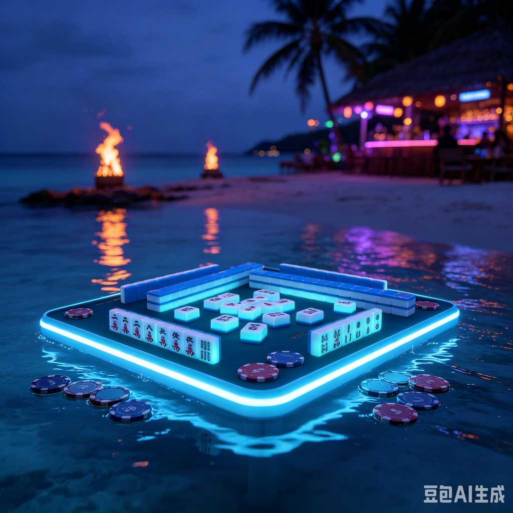 blue crystal mahjong set